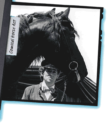 fries paard voorstelling paard en hond